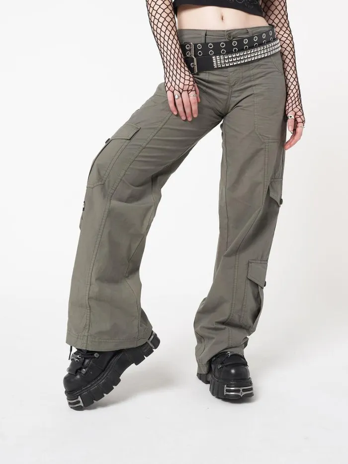 Clothing Minga London Cargo Cleo Green Y2k Cargo Pants