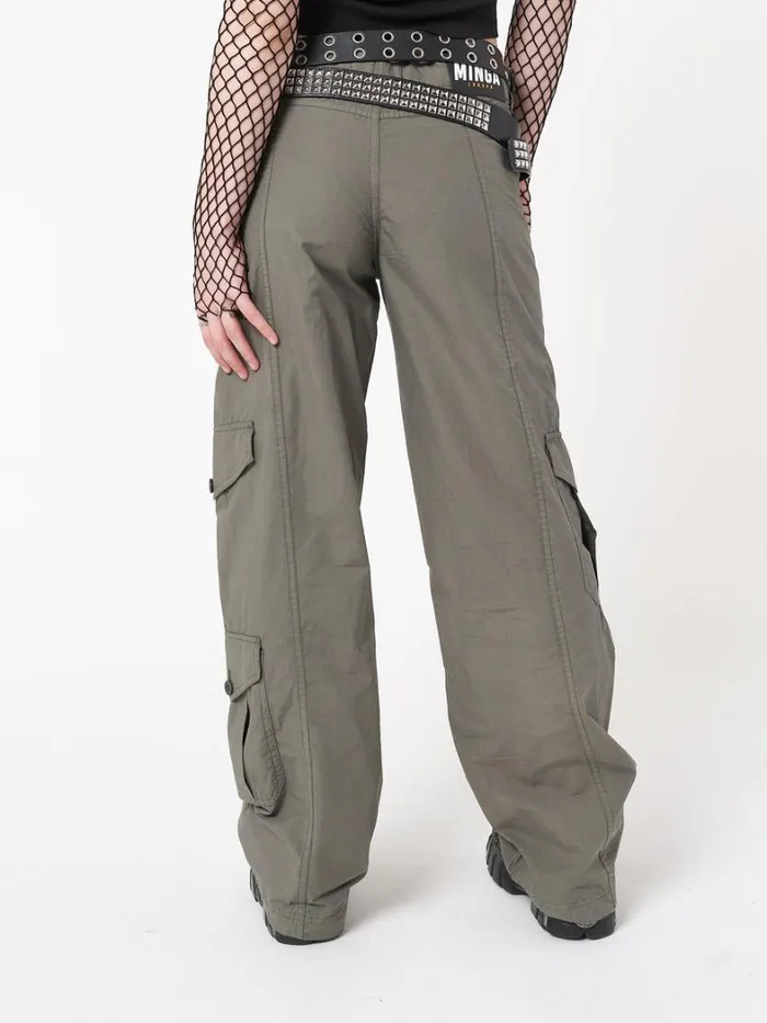 Clothing Minga London Cargo Cleo Green Y2k Cargo Pants
