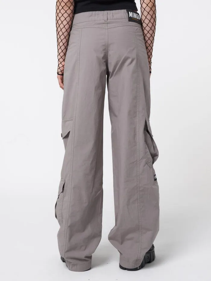 Clothing Minga London Cargo Cleo Grey Y2k Cargo Pants