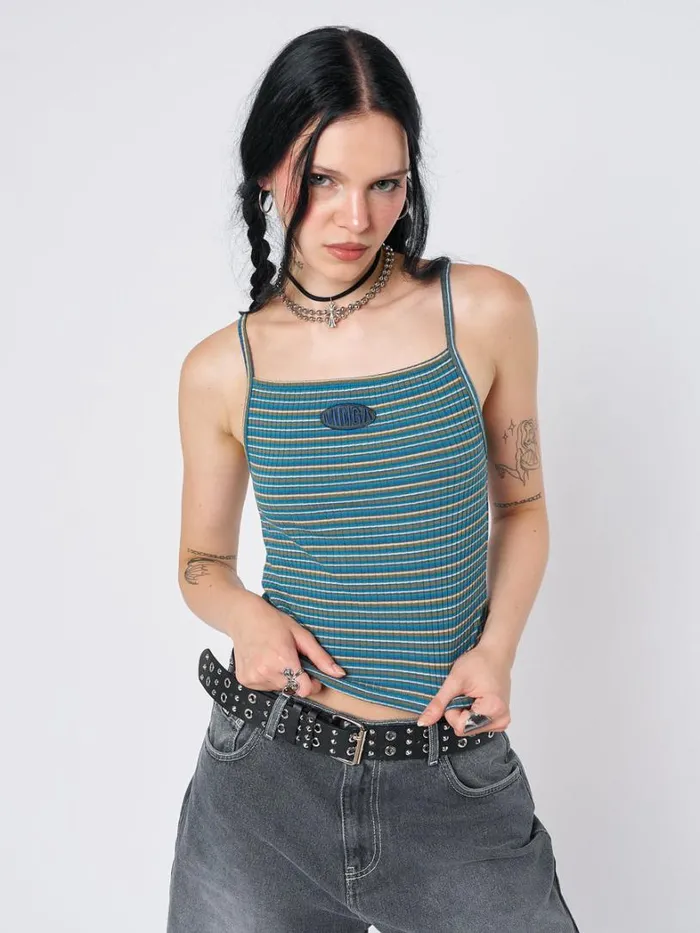 Clothing Minga London Crop Tops Marina Striped Cami Top