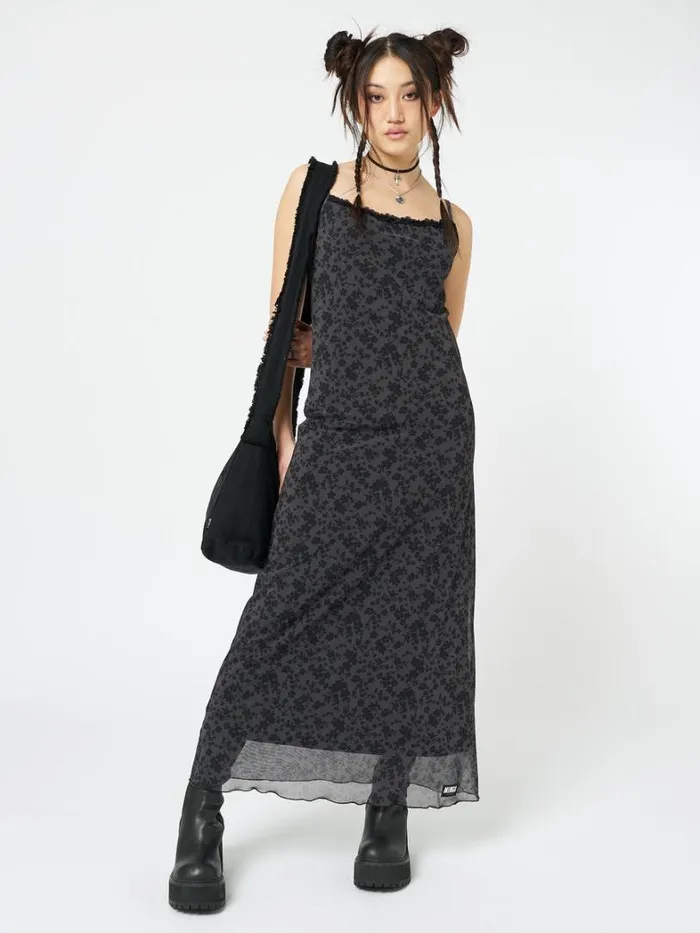 Clothing Minga London Dresses Hydra Floral Print Maxi Dress
