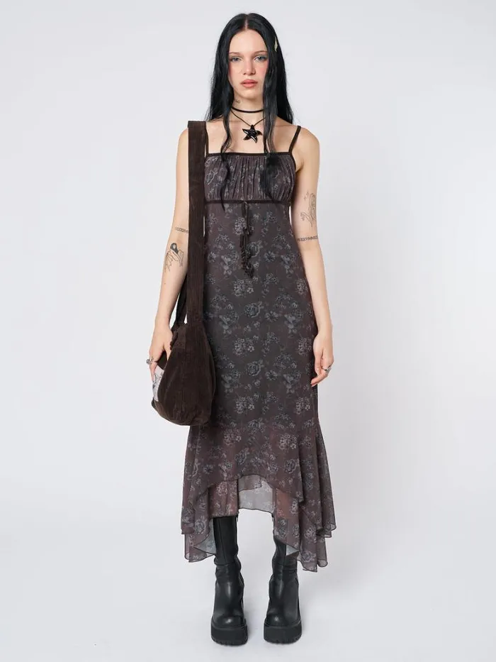 Clothing Minga London Dresses Zelda Floral Layered Maxi Dress