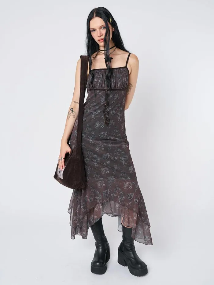 Clothing Minga London Dresses Zelda Floral Layered Maxi Dress