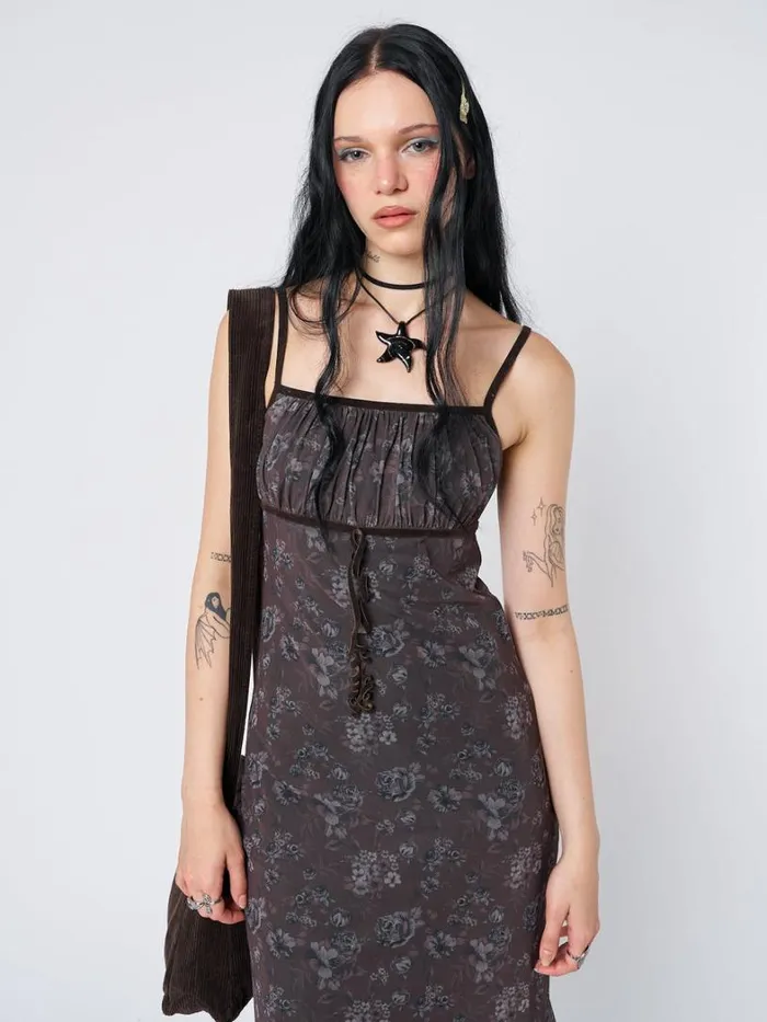 Clothing Minga London Dresses Zelda Floral Layered Maxi Dress