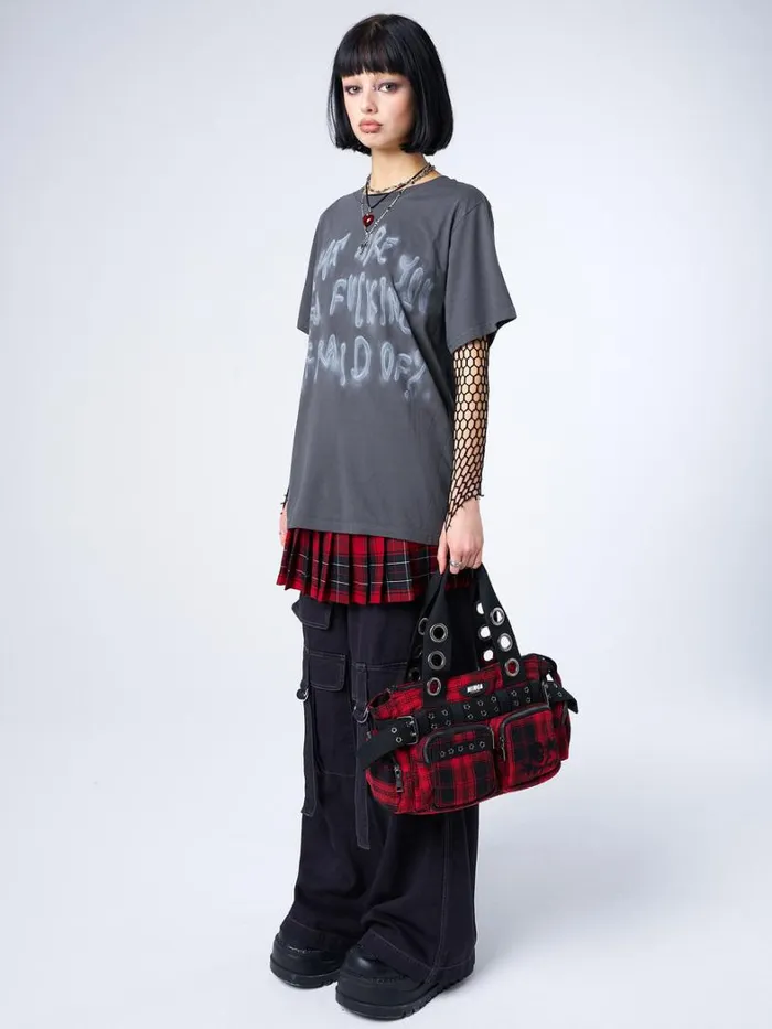 Clothing Minga London Graphic Tees Afraid Of Grey Graphic Tshirt