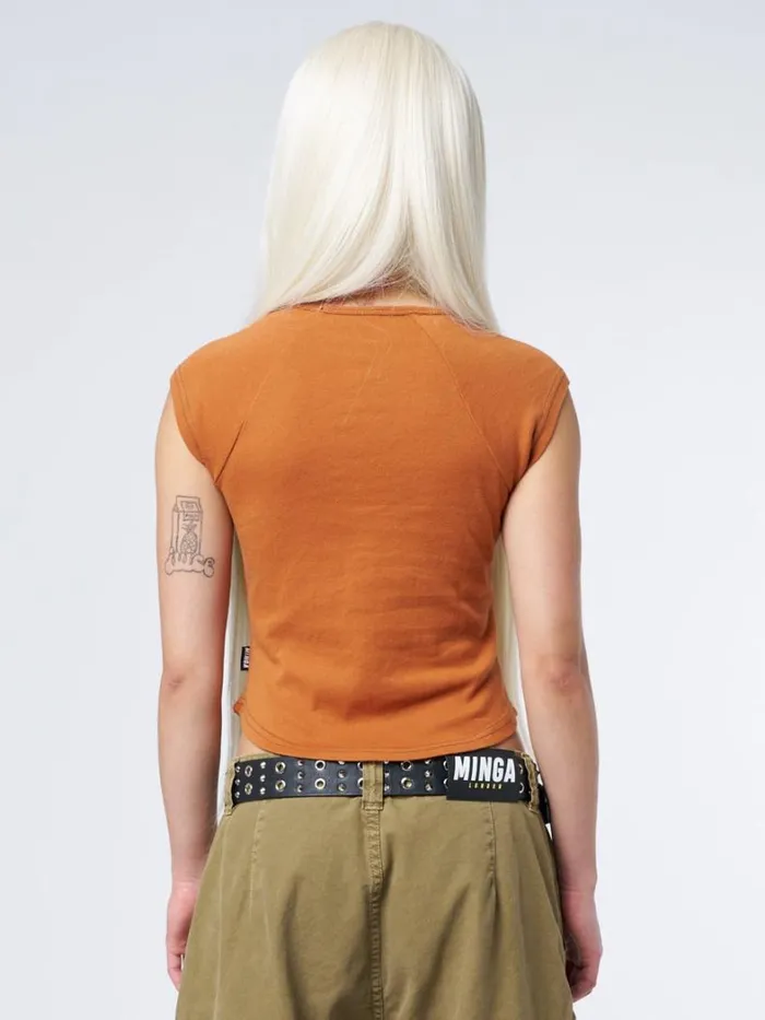 Clothing Minga London Graphic Tees All Or Nothing Graphic Capped Sleeves Tee