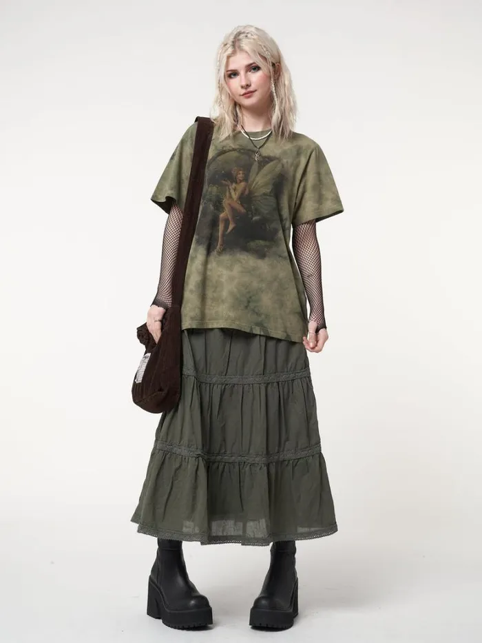 Clothing Minga London Graphic Tees Forest Fairy Tie Dye Tshirt