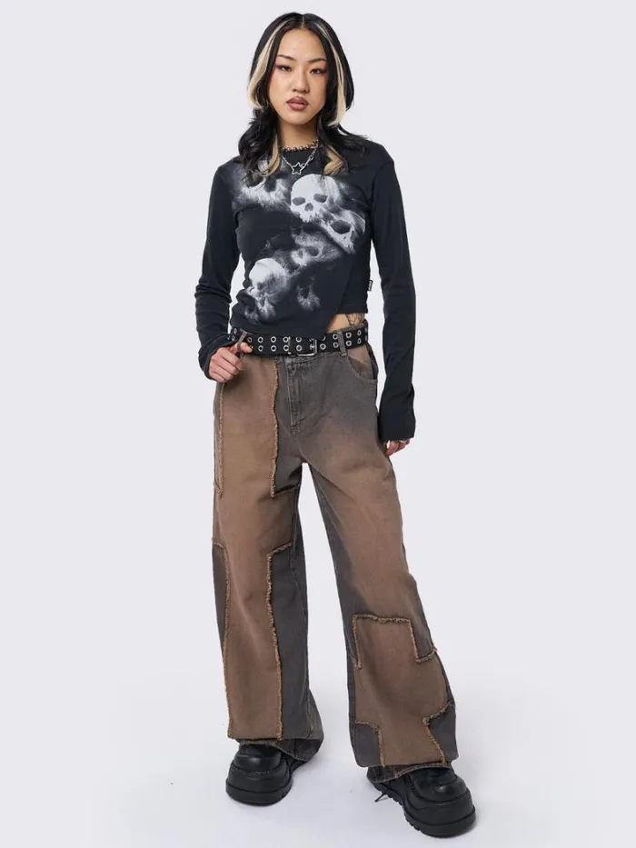 Clothing Minga London Jeans Blake Cross Patch Baggy Jeans