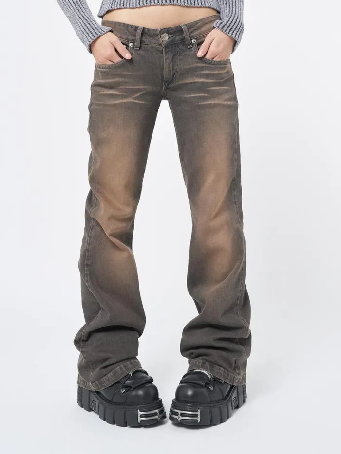 Clothing Minga London Jeans Jen Overdye Flare Jeans