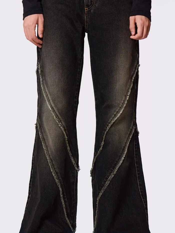 Clothing Minga London Jeans Marla Black Distressed Pocket Jeans