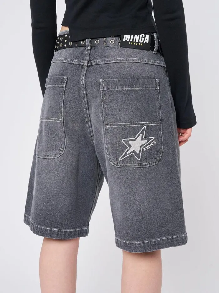 Clothing Minga London Shorts Naida Star Black Jorts