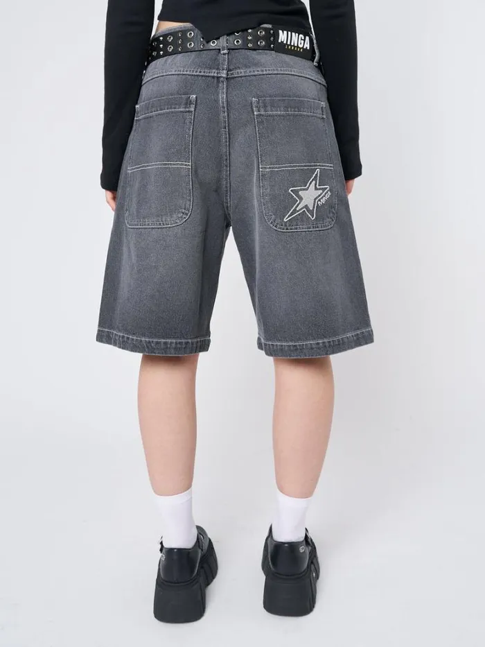 Clothing Minga London Shorts Naida Star Black Jorts