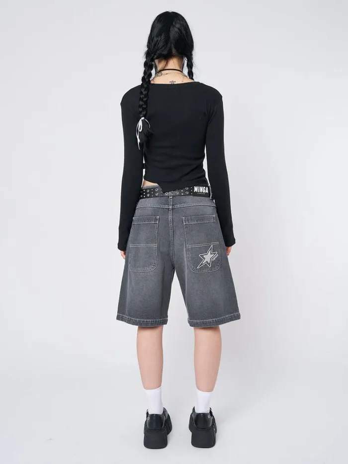 Clothing Minga London Shorts Naida Star Black Jorts