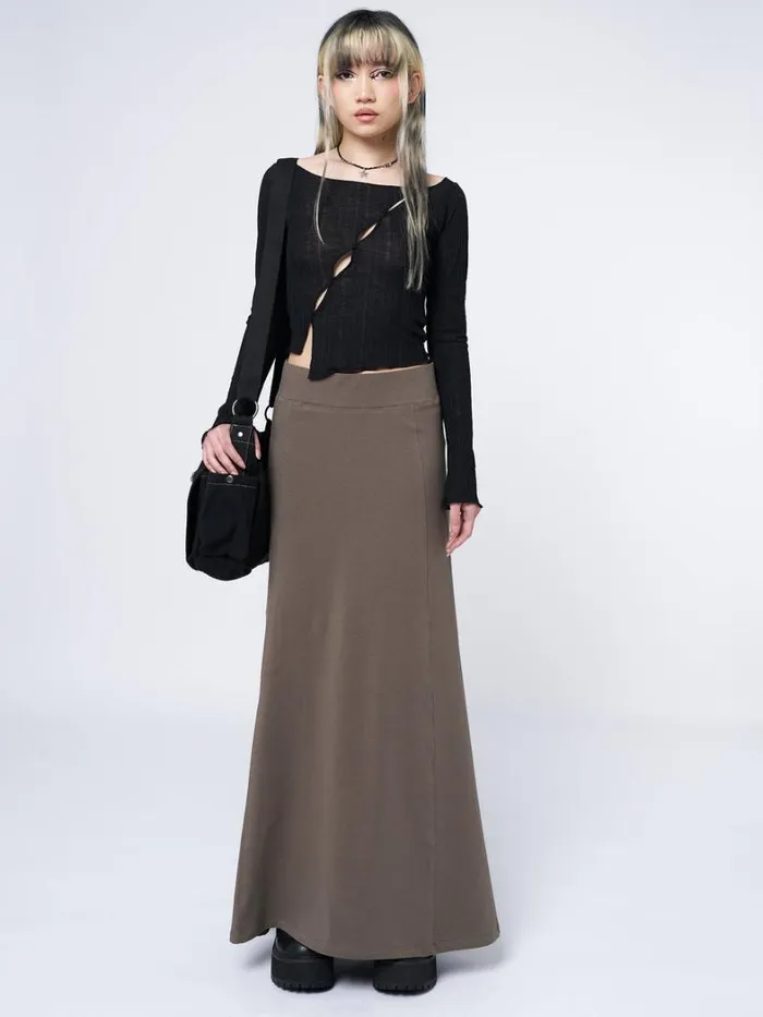 Clothing Minga London Skirts Aria Green Lined Maxi Skirt