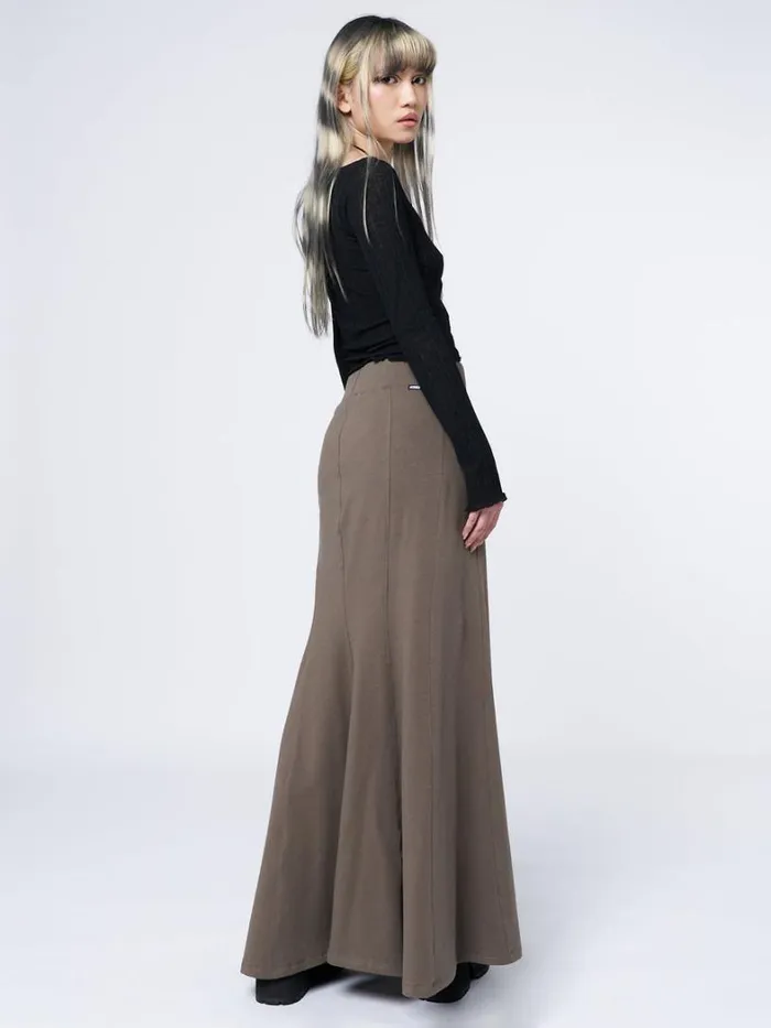 Clothing Minga London Skirts Aria Green Lined Maxi Skirt
