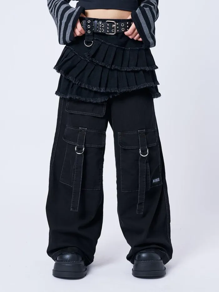 Clothing Minga London Skirts Azelia Black Pleated Mini Skirt
