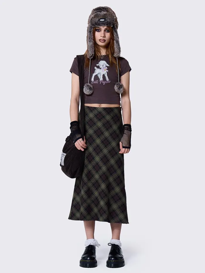 Clothing Minga London Skirts Mari Plaid Midi Skirt