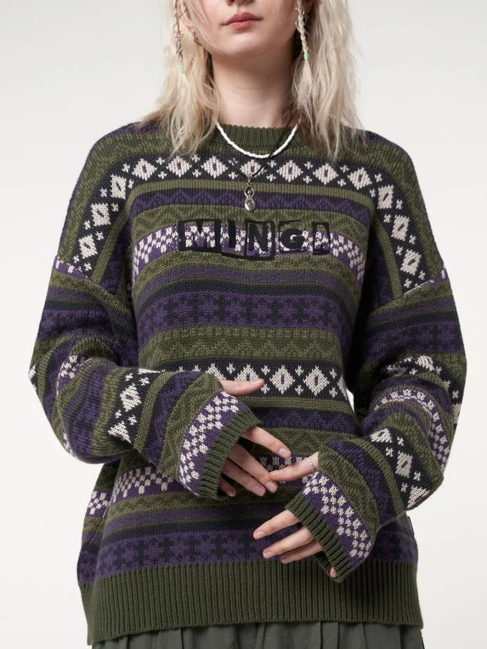 Clothing Minga London Sweaters Aspen Jacquard Knit Jumper