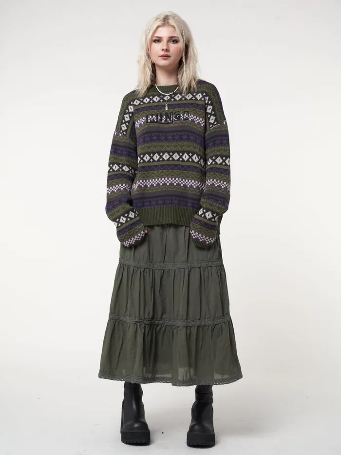 Clothing Minga London Sweaters Aspen Jacquard Knit Jumper