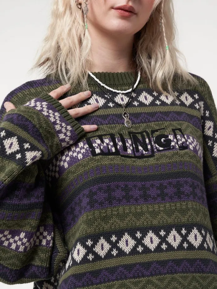 Clothing Minga London Sweaters Aspen Jacquard Knit Jumper
