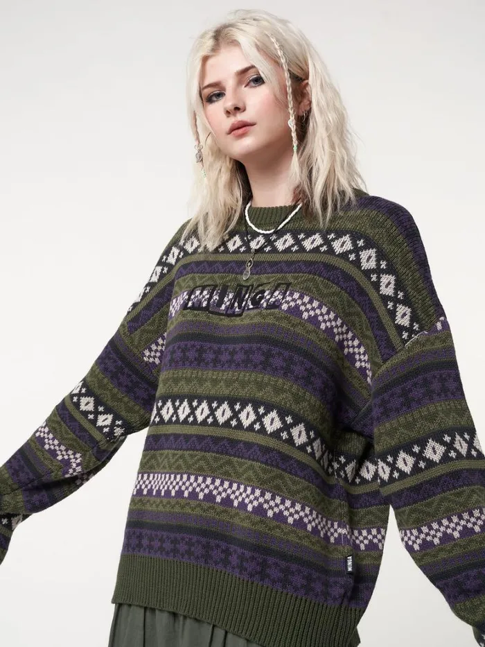 Clothing Minga London Sweaters Aspen Jacquard Knit Jumper