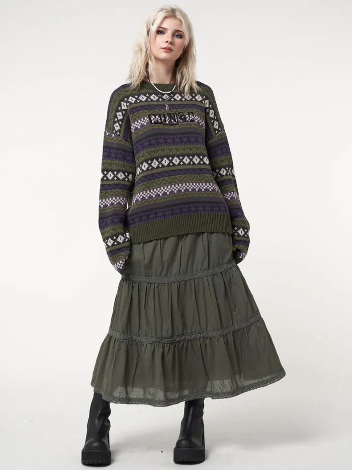 Clothing Minga London Sweaters Aspen Jacquard Knit Jumper