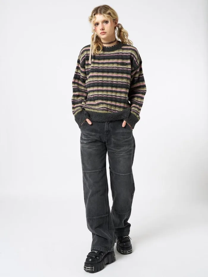 Clothing Minga London Sweaters Evelyn Striped Knit Sweater