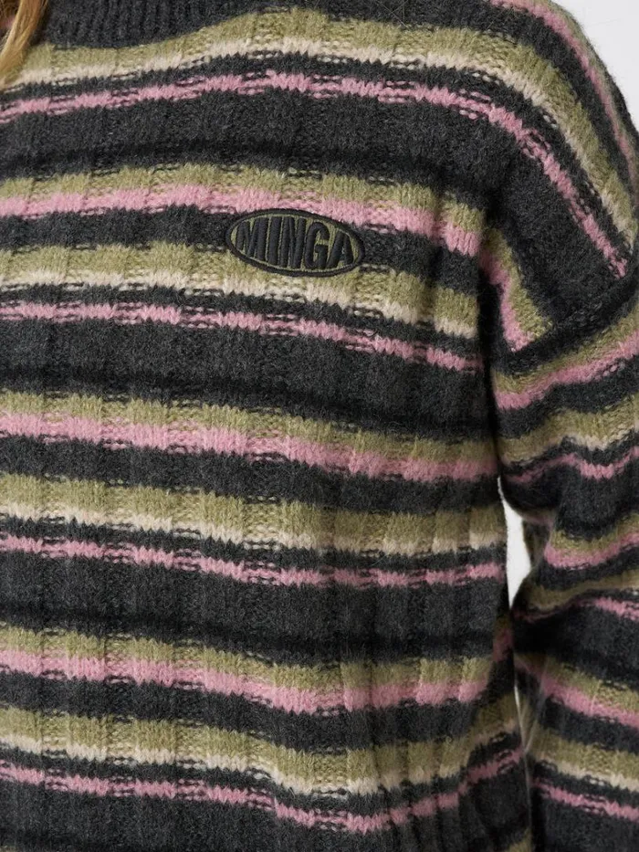 Clothing Minga London Sweaters Evelyn Striped Knit Sweater
