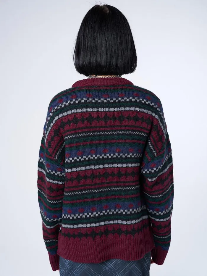 Clothing Minga London Sweaters Grandpa Jacquard Knit Jumper