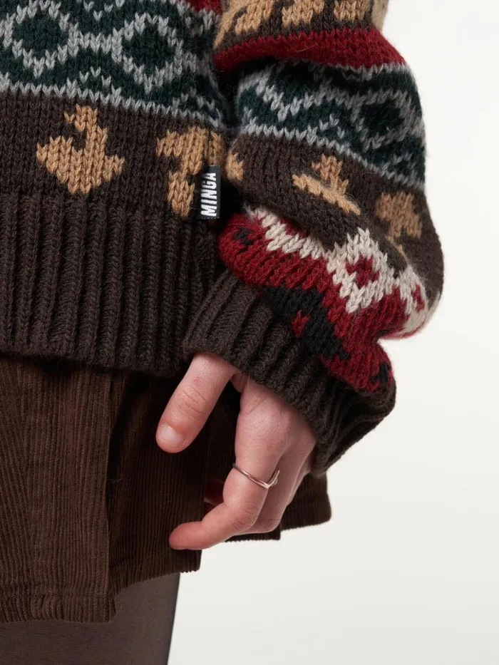 Clothing Minga London Sweaters Granny Jacquard Knit Jumper