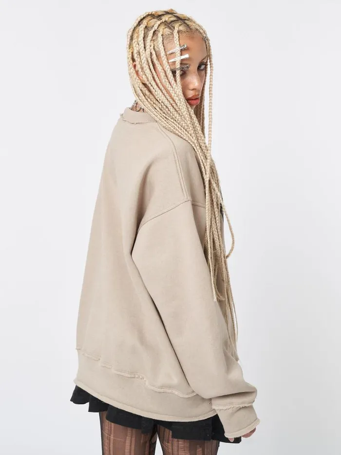Clothing Minga London Sweatshirts Emotional Fairy Beige Sweatshirt