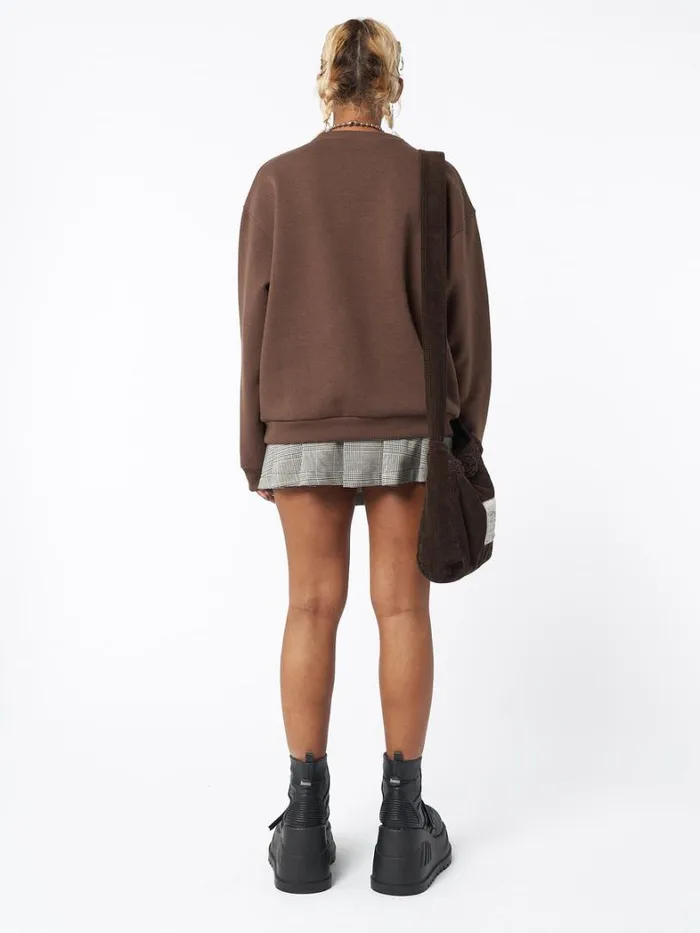 Clothing Minga London Sweatshirts Spread Your Wings Brown Sweatshirt