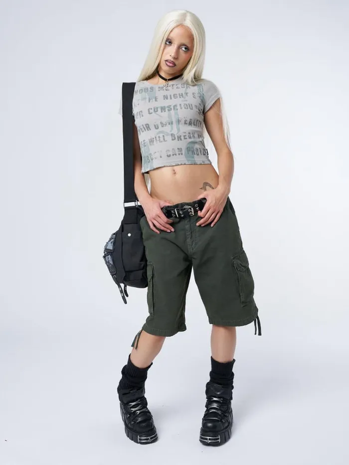 Clothing Off Dutty Graphic Baby Tee Minga London Crop Tops