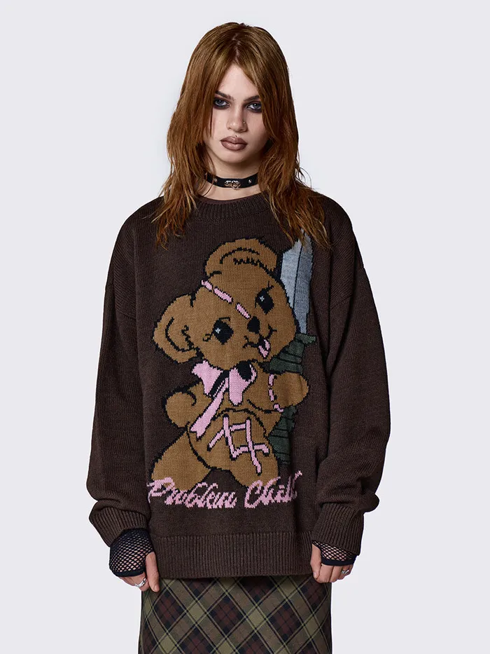 Clothing Problem Child Graphic Knit Sweater Minga London Sweaters