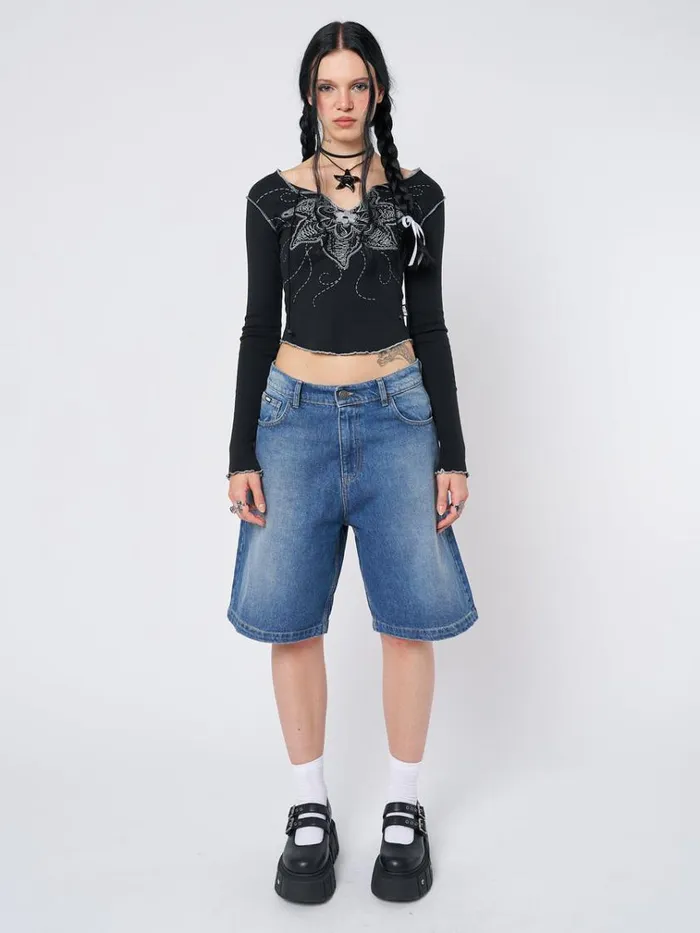 Clothing Sea Flower Long Sleeve Top Minga London Long Sleeve Tops