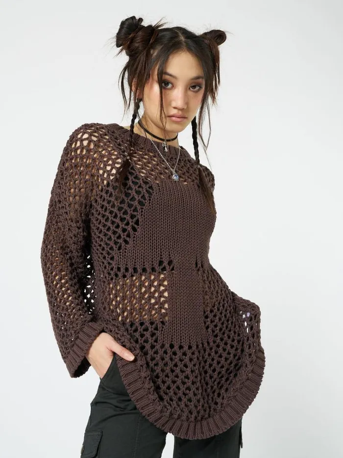 Clothing Shroom Open Knit Jumper Minga London Sweaters