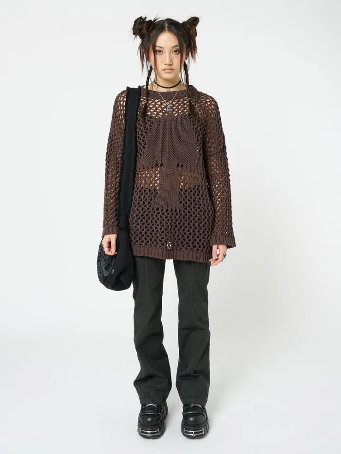 Clothing Shroom Open Knit Jumper Minga London Sweaters
