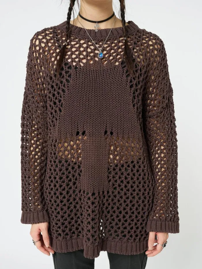 Clothing Shroom Open Knit Jumper Minga London Sweaters
