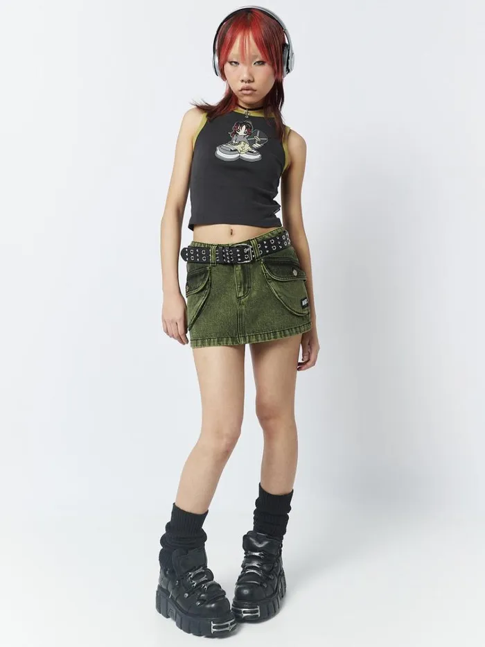 Clothing Skater Girl Graphic Ringer Vest Top Minga London Tank Tops