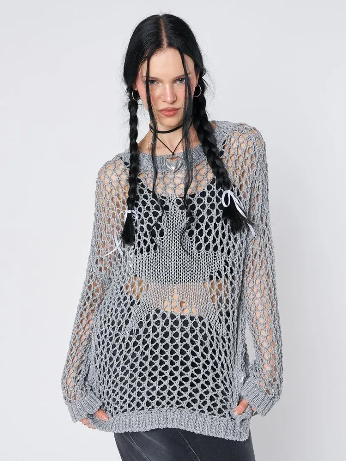 Clothing Starfish Open Knit Jumper Minga London Sweaters