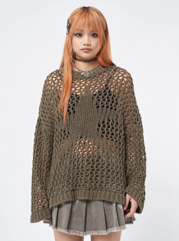 Clothing Superstar Open Knit Jumper Minga London Sweaters