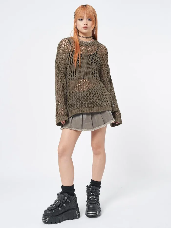 Clothing Superstar Open Knit Jumper Minga London Sweaters