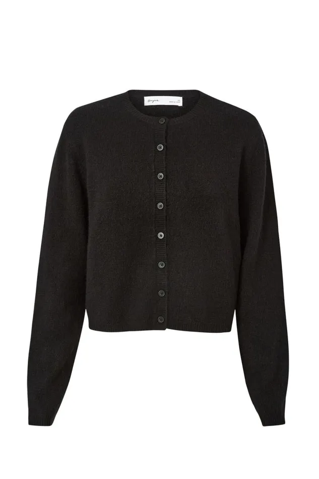 Clothing Supr Knitwear Bronte Button Through Cardi Black