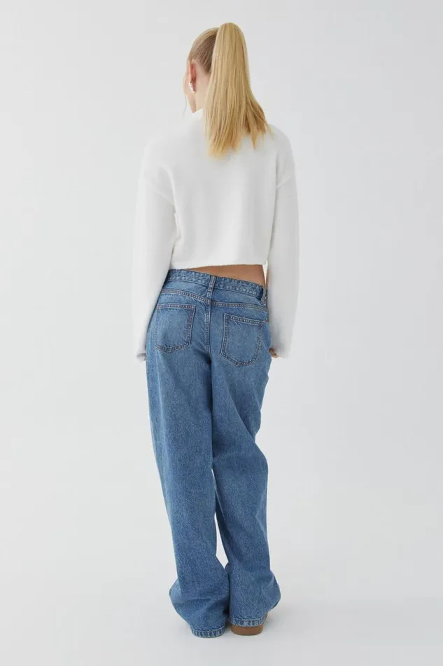 Clothing Supr Knitwear Marley Mock Neck Knit Jumper Meringue White