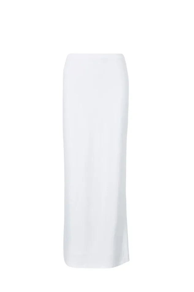 Clothing Supr Skirts Soft Hipster Maxi Skirt White Clothing Supr Skirts Soft Hipster Maxi Skirt White
