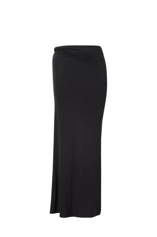 Clothing Supr Skirts Soft Twist Maxi Skirt Black