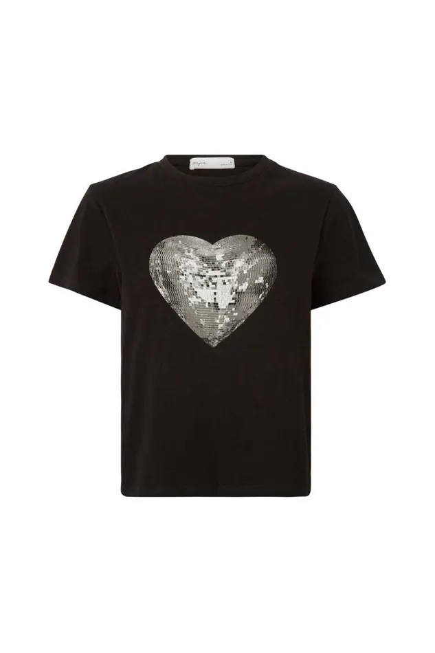 Clothing Supr T Shirts Everyday Graphic Tee Blackdisco Heart