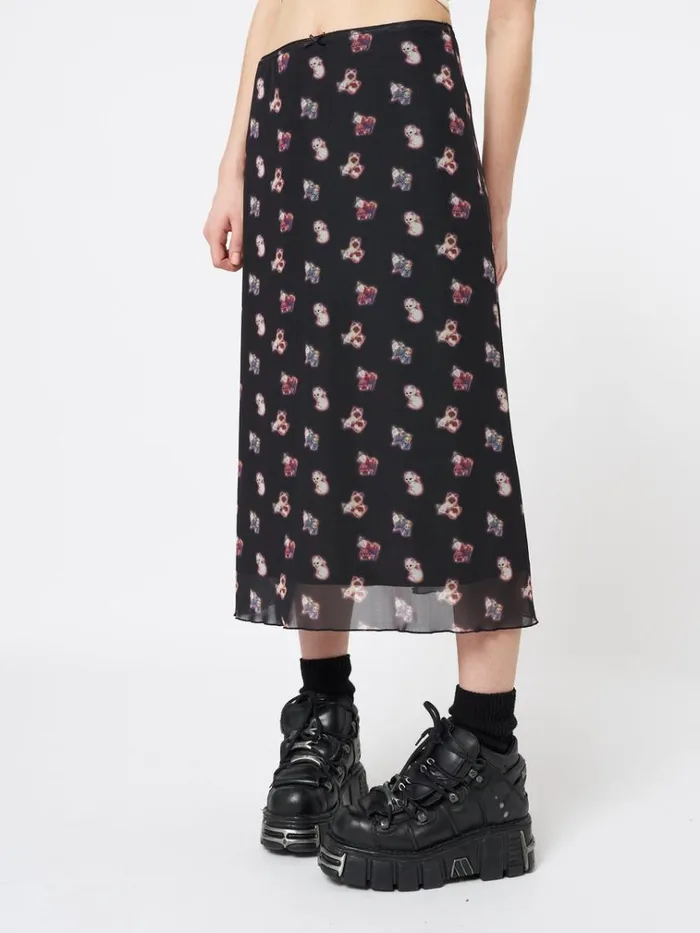 Clothing That Cat Girl Midi Mesh Skirt Minga London Skirts