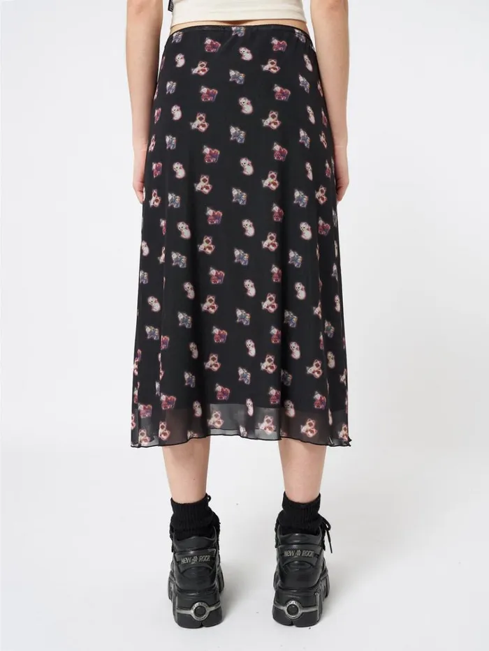 Clothing That Cat Girl Midi Mesh Skirt Minga London Skirts