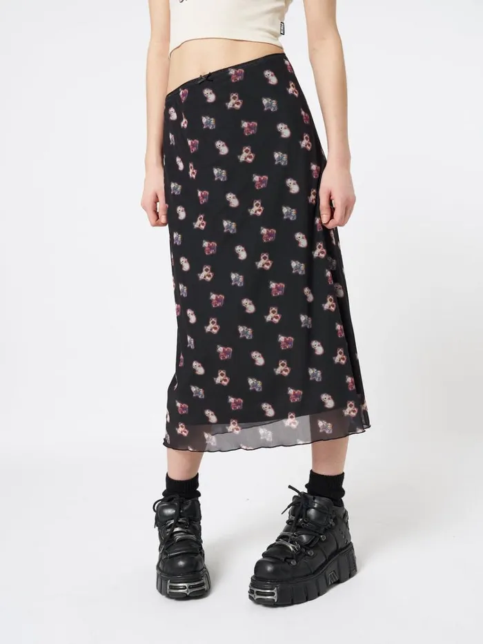 Clothing That Cat Girl Midi Mesh Skirt Minga London Skirts